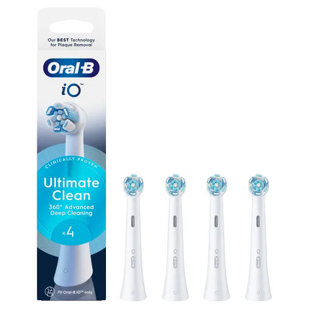 Oral-B - Náhradní hlavice iO Ultimate Clean, bílá, 4 ks 8700216199513