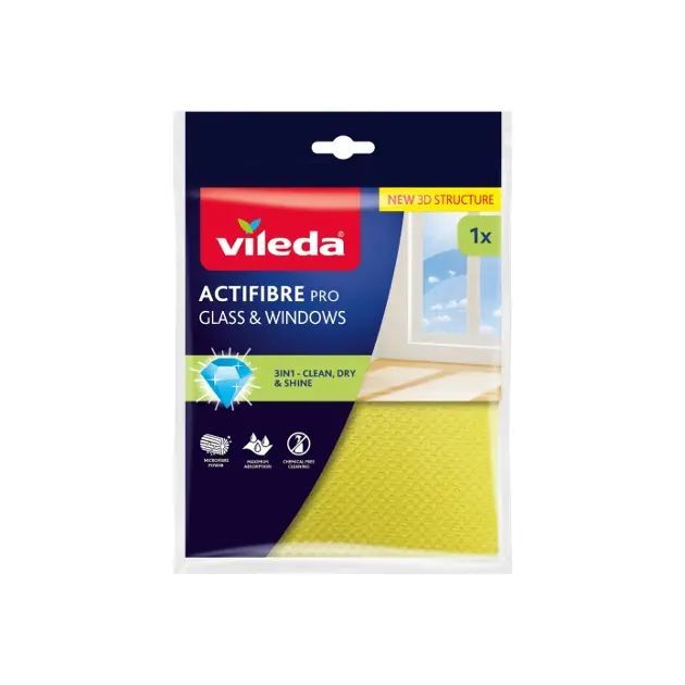 Vileda - Actifibre-microvezeldoekje voor ramen 183298