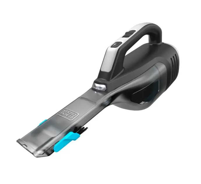 BLACK+DECKER - 14V AKU ruční vysavač, nabíjecí stanice, titanová/modrá DVD320B-QW