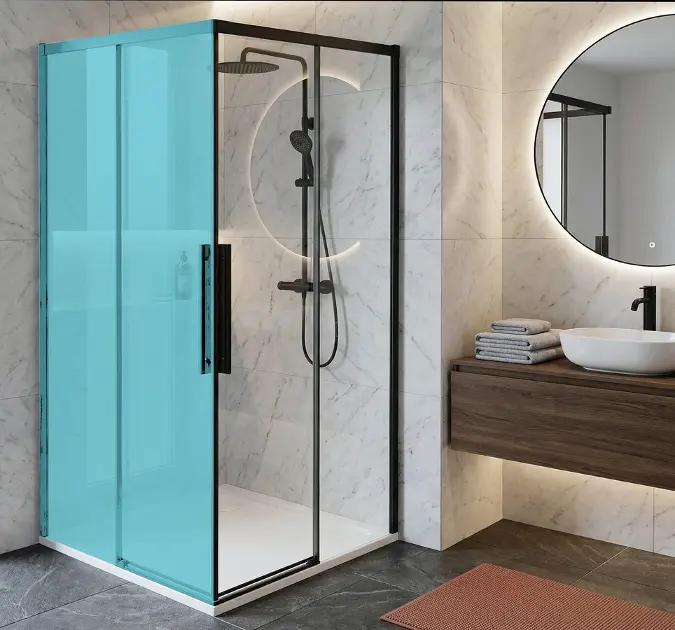 Levně Gelco Lux - Sprchové dveře 90 cm, čiré sklo/černá GU2190B