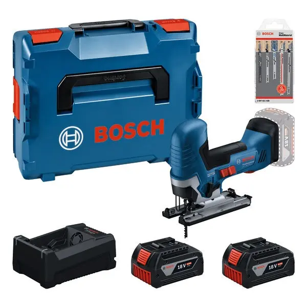 Bosch - 18V AKU přímočará pila, 2x aku 5,0 Ah Li-Ion, nabíječka 0615A500E5