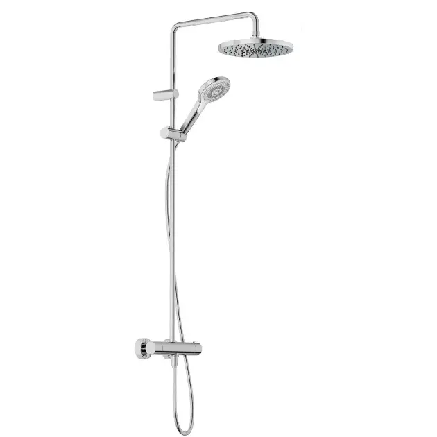 Kludi - Sprchový set s termostatem, průměr 25 cm, 3 proudy, chrom 6906705-81