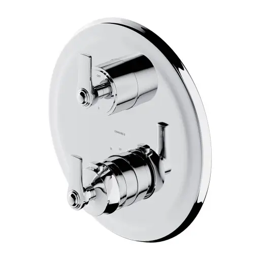 OMNIRES Armance - Termostatická baterie pod omítku, pro 3 spotřebiče, s tělesem, chrom AM5238-6CR
