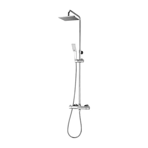 OMNIRES Uni - Душ комплект с термостат, 25x25 см, хром SYSY11-N-6CR