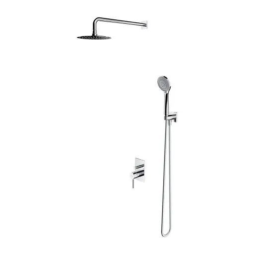 E-shop OMNIRES Y - Sprchový set s batériou pod omietku, s telesom, priemer 20 cm, 5 prúdov, chróm SYSY23-KCR