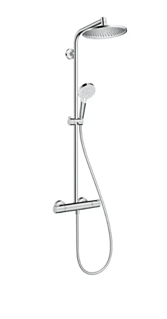 E-shop Hansgrohe - Sprchová súprava S 240 Showerpipe s termostatom, EcoSmart 9 l/min, chróm 27268000IIJ5