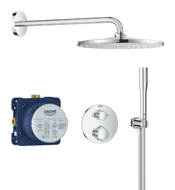 E-shop Grohe - Sprchový set s termostatom pod omietku, priemer 31 cm, chróm 34880000ROZ1