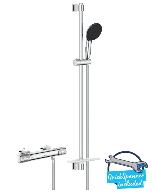 E-shop Grohe - Sprchový set s termostatom, 3 prúdy, chróm 34853001IIJ1