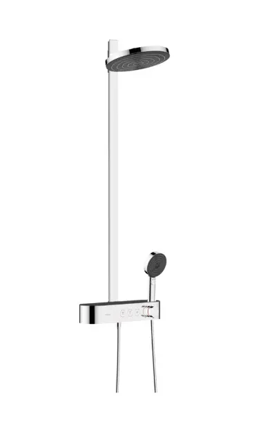 E-shop Hansgrohe - Sprchový set s termostatom, priemer 26 cm, 3 prúdy, chróm 24240000ROZ1
