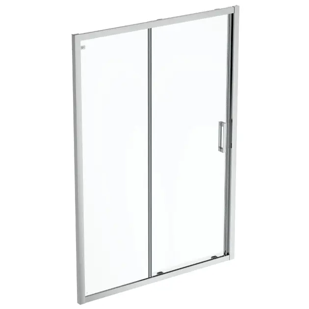 Ideal Standard - Ante doccia scorrevoli in due parti, 110 cm, silver bright/vetro trasparente K9275EOROZ1