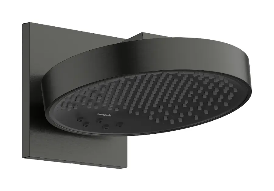 Hansgrohe - Fejzuhany, átmérő 25 cm, 3 féle vízsugárral, EcoSmart technológiával, csiszolt fekete króm 26233340IIJ1