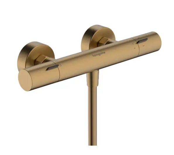 Levně Hansgrohe Ecostat Fine - Termostatická sprchová baterie, kartáčovaný bronz 13324140
