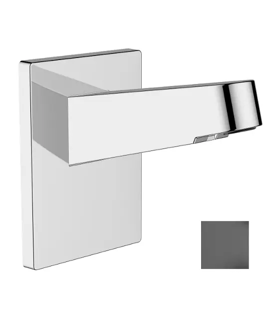 Hansgrohe Pulsify - Ramię prysznicowe, 15 cm, chrom szczotkowany czarny 24149340