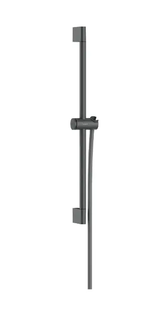 Levně Hansgrohe Unica - Sprchová tyč 67 cm, se sprchovou hadicí, kartáčovaný černý chrom 24400340