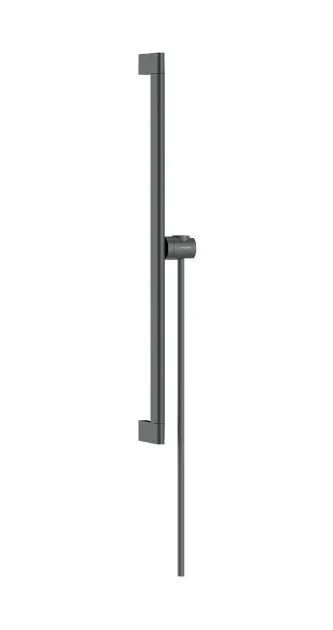 Levně Hansgrohe Unica - Sprchová tyč 66 cm, se sprchovou hadicí, kartáčovaný černý chrom 24402340