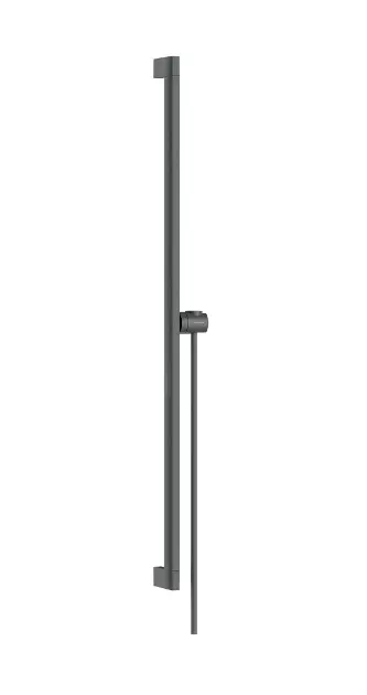 Levně Hansgrohe Unica - Sprchová tyč 95 cm, se sprchovou hadicí, kartáčovaný černý chrom 24403340