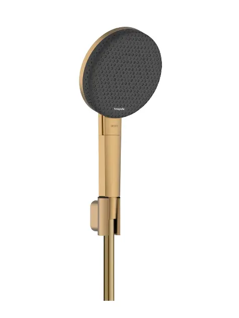 E-shop Hansgrohe Raindance Alive Select S - Set sprchovej hlavice, držiaka a hadice, 3 prúdy, EcoSmart, kefovaný bronz 24612140