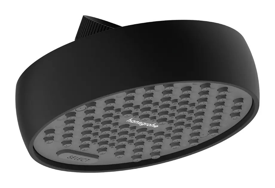 Levně Hansgrohe Activera S - Hlavová sprcha, průměr 9 cm, 2 proudy, EcoSmart+, matná černá 28062670