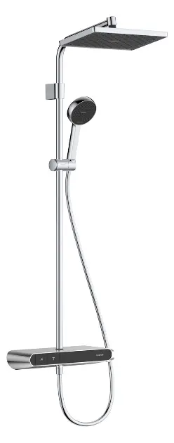 Hansgrohe Activera Q - Set duș cu termostat, 29x18 cm, 2 jeturi, EcoSmart, crom 28648000