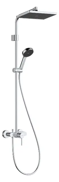 Levně Hansgrohe Activera Q - Sprchový set s baterií, 29x18 cm, 2 proudy, EcoSmart, chrom 28747000