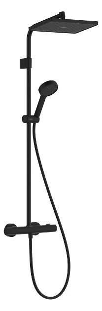 Hansgrohe Activera Q - Sprchový set s termostatem, 29x18 cm, 2 proudy, EcoSmart, matná černá 28748670