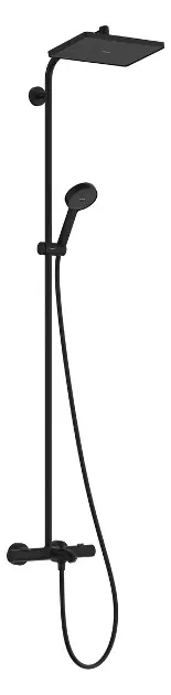 Levně Hansgrohe Activera Q - Sprchový set s vanovým termostatem, 29x18 cm, 2 proudy, EcoSmart, matná černá 28753670