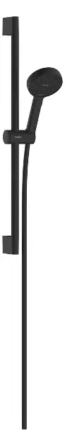 E-shop Hansgrohe Activera S - Set sprchovej hlavice, tyče a hadice, 2 prúdy, EcoSmart+, Water Boost, matná čierna 28863670