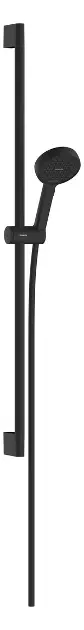 E-shop Hansgrohe Activera S - Set sprchovej hlavice, tyče a hadice, 2 prúdy, EcoSmart+, Water Boost, matná čierna 28864670
