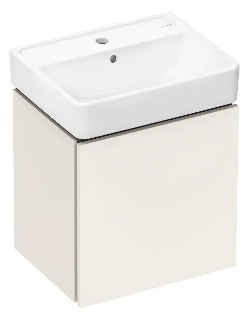 Hansgrohe Xilesa E - Waschtisch mit Unterschrank, 48x61x39 cm, 1 Auszug, sandmatt beige 54395780