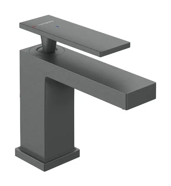 Levně Hansgrohe Tecturis E - Umyvadlová baterie, CoolStart, EcoSmart+, kartáčovaný černý chrom 73001340