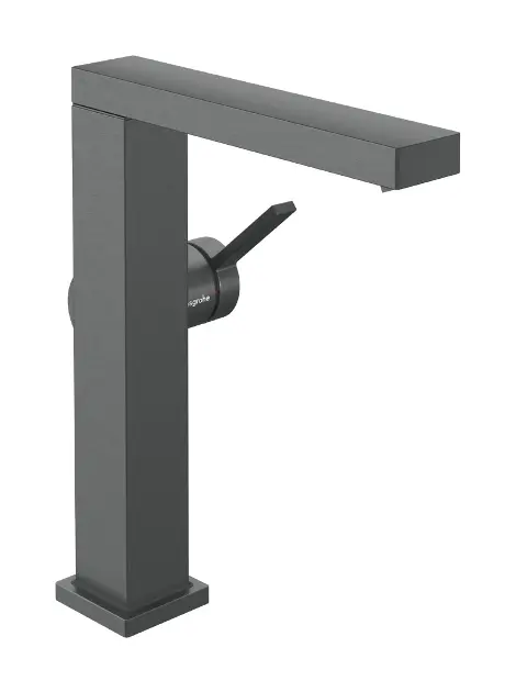 Levně Hansgrohe Tecturis E - Umyvadlová baterie s výpustí Push-Open, CoolStart, EcoSmart+, kartáčovaný černý chrom 73060340