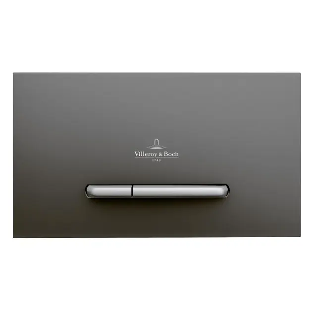 Villeroy & Boch - Süllyesztett vezérlőgomb, matt antracit/matt króm 922169D8IIJ1