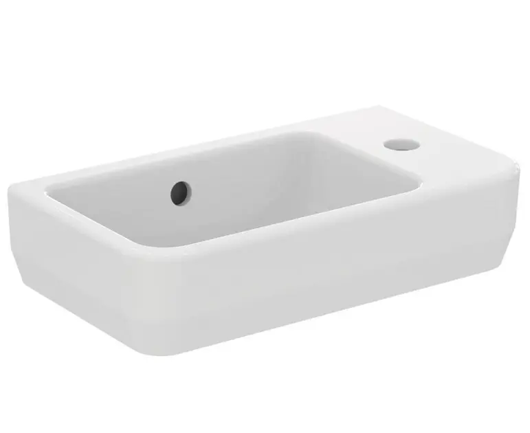 Ideal Standard - Small washbasin 45x25 cm, with overflow, tap hole right, white T458601ROZ1