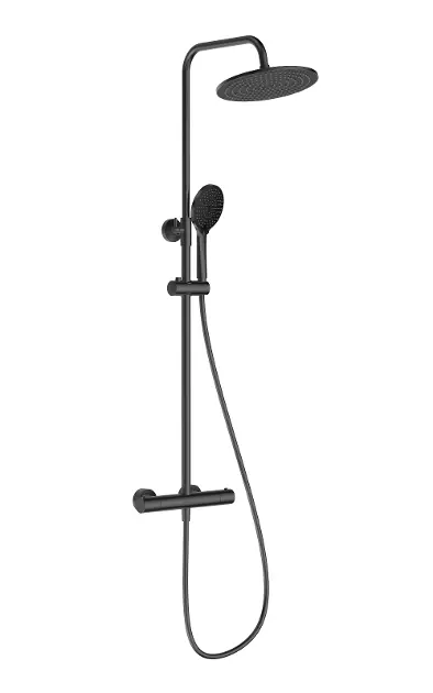 kielle Oudee I - Tuš set s termostatom, 25 cm, 3 mlaza, gun grey 20633007E
