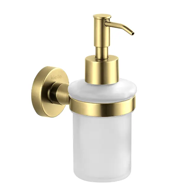 kielle Oudee - Dozator sapuna s držačem, matirano staklo/brushed gold 40102036