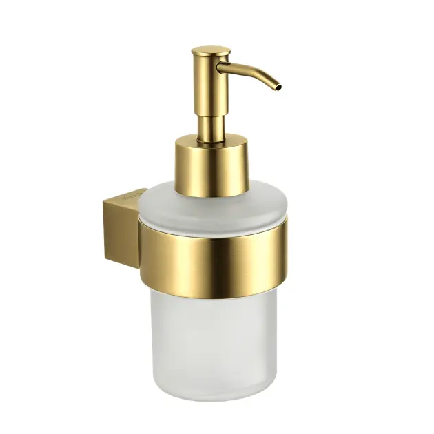 kielle Vega - Dozator sapuna s držačem, matirano staklo/brushed gold 40118036