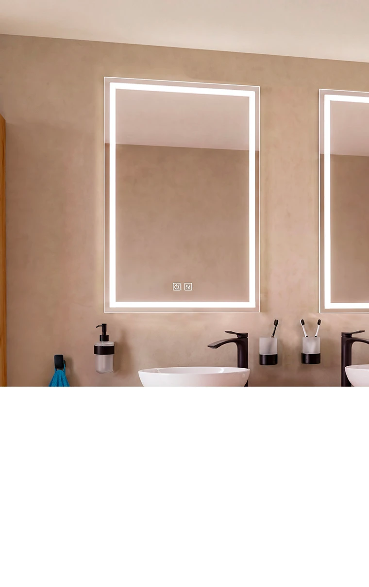 kielle Idolio - Ogledalo s LED rasvjetom i grijanjem 70x100 cm 50324111