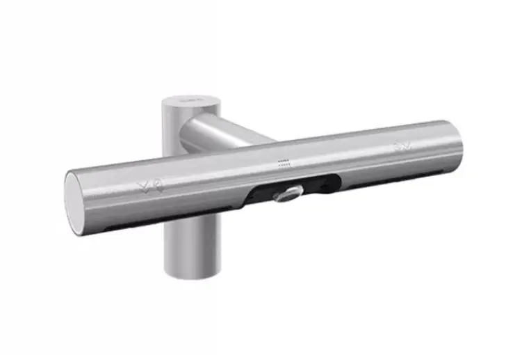 Jet Dryer - Electronic basin mixer with hand dryer, brushed stainless steel 8596220013118IIJ1