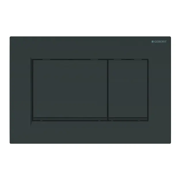 Geberit - Tipka za dvostruko ispiranje, sjajna crna / mat crna 115.883.DW.1ROZ1