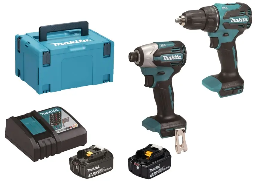 Makita - Комплект от 6 части БЕЗЖИЧНИ инструменти, батерии и зарядни устройства DLX2577JX2
