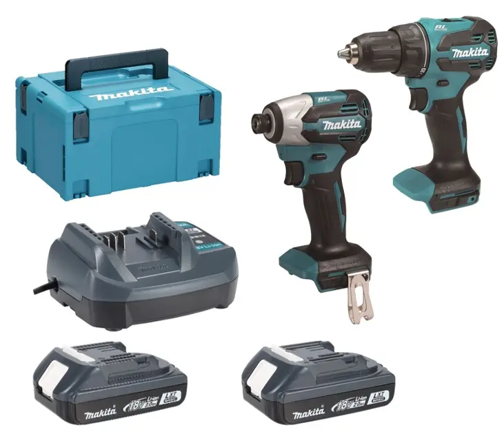 Makita - Комплект от 6 части БЕЗЖИЧНИ инструменти, батерии и зарядни устройства DLX2577V01