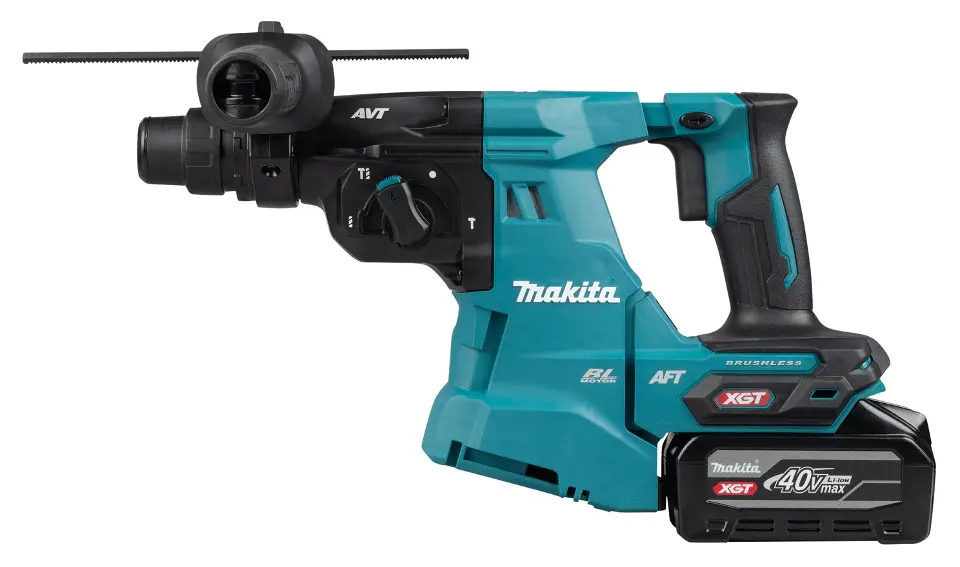 Makita - 40V АКУМУЛАТОРЕН комбиниран чук, 2x Акумулаторен 4.0 Ah Li - Ion, зарядно устройство HR011GU201