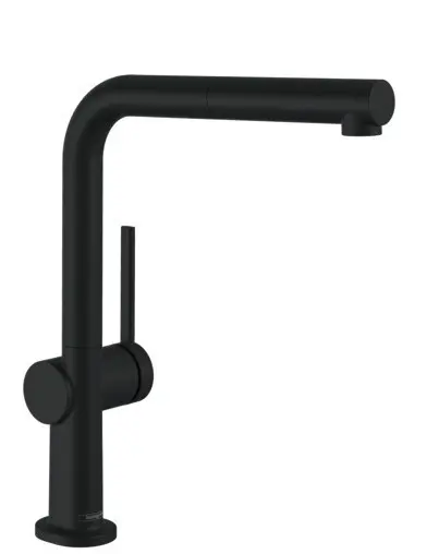 E-shop Hansgrohe - Drezová batéria Talis s výsuvnou koncovkou, sBox, matná čierna 72809670IIJ1