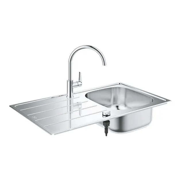 Grohe - Kuhinjski sudoper K200 i miješalica BauEdge, brušeni nehrđajući čelik / krom 31562SD1ROZ2