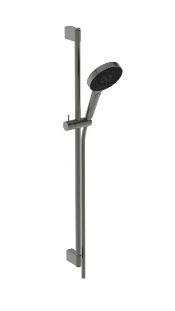 Ideal Standard - Set sprchové hlavice, tyče a hadice, 3 proudy, EcoFlow, Magnetic Grey A7898A5ROZ1