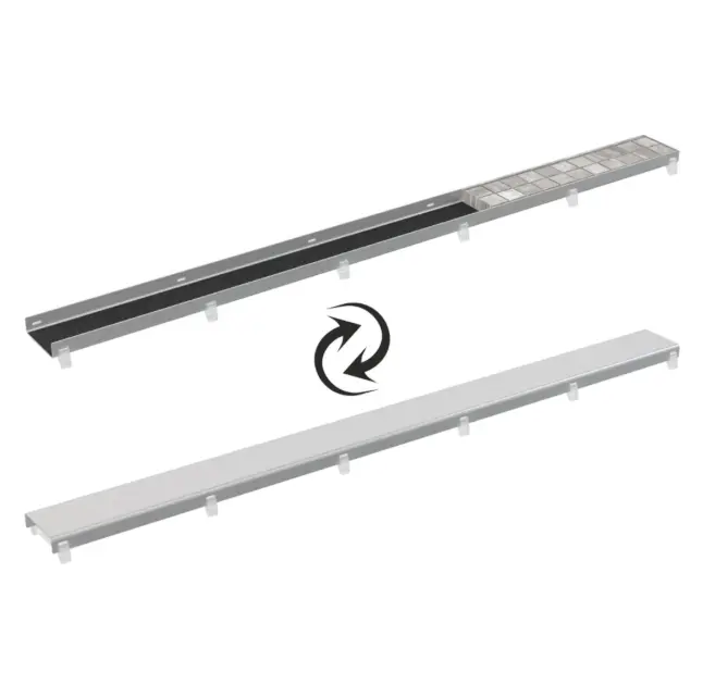 Alca - Doppelseitiges Gitter DOUBLE 75 cm, Edelstahl DOUBLE-750MIIJ1