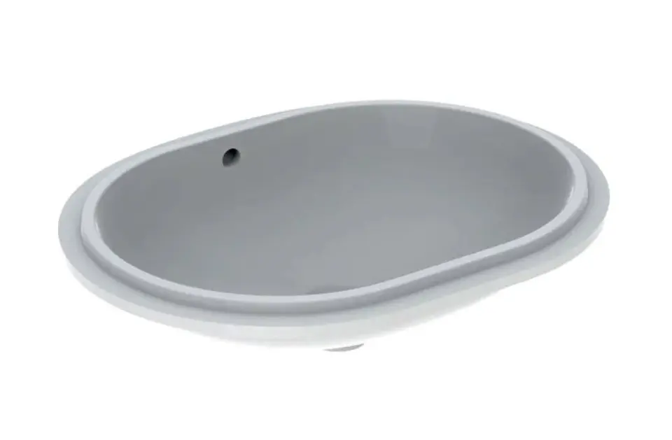 Geberit - Sisäänrakennettava pesuallas 61x46 cm, ylivuotoventtiilillä, valkoinen 500.756.01.2IIJ1