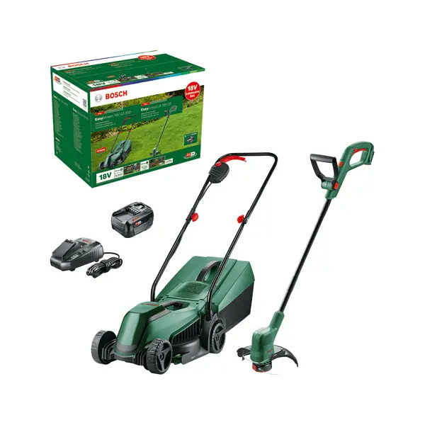 Bosch - 18V ACCU-grasmaaier en grastrimmer set, 1x 4.0 Ah Li-Ion accu, lader 06008B9D02IIJ1