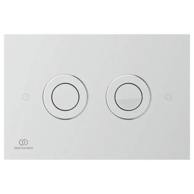 Ideal Standard - Pulsador de descarga P1, acero inoxidable cepillado R0188MYROZ1