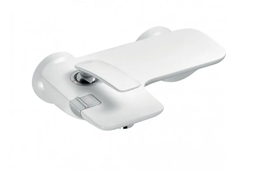 Kludi - Single lever bath mixer, white/chrome 524459175IIJ1